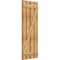 Ekena Millwork Spaced Board-n-Batten Shutters w/Z-Bar, Rough Sawn Western Red Cedar, 23W x 58H, PR RBS06Z23X058RWR - alternate 2